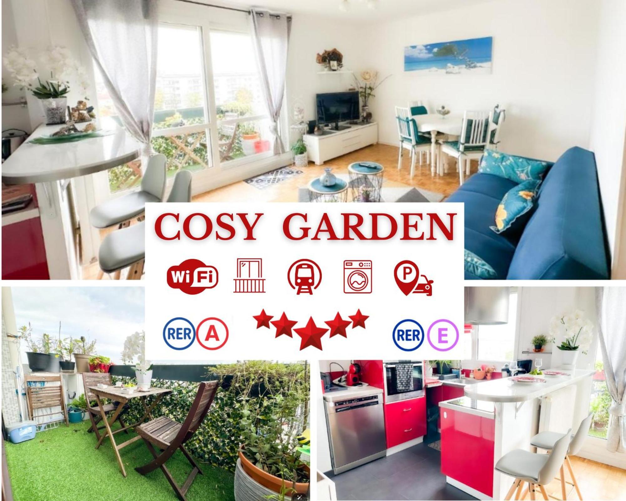 - Le Cosy Garden - Proche Rer A Et E - Paris Disney - Parking Et Wifi Gratuit ! Family Special Offer シャンピニー・シュール・マルネ エクステリア 写真